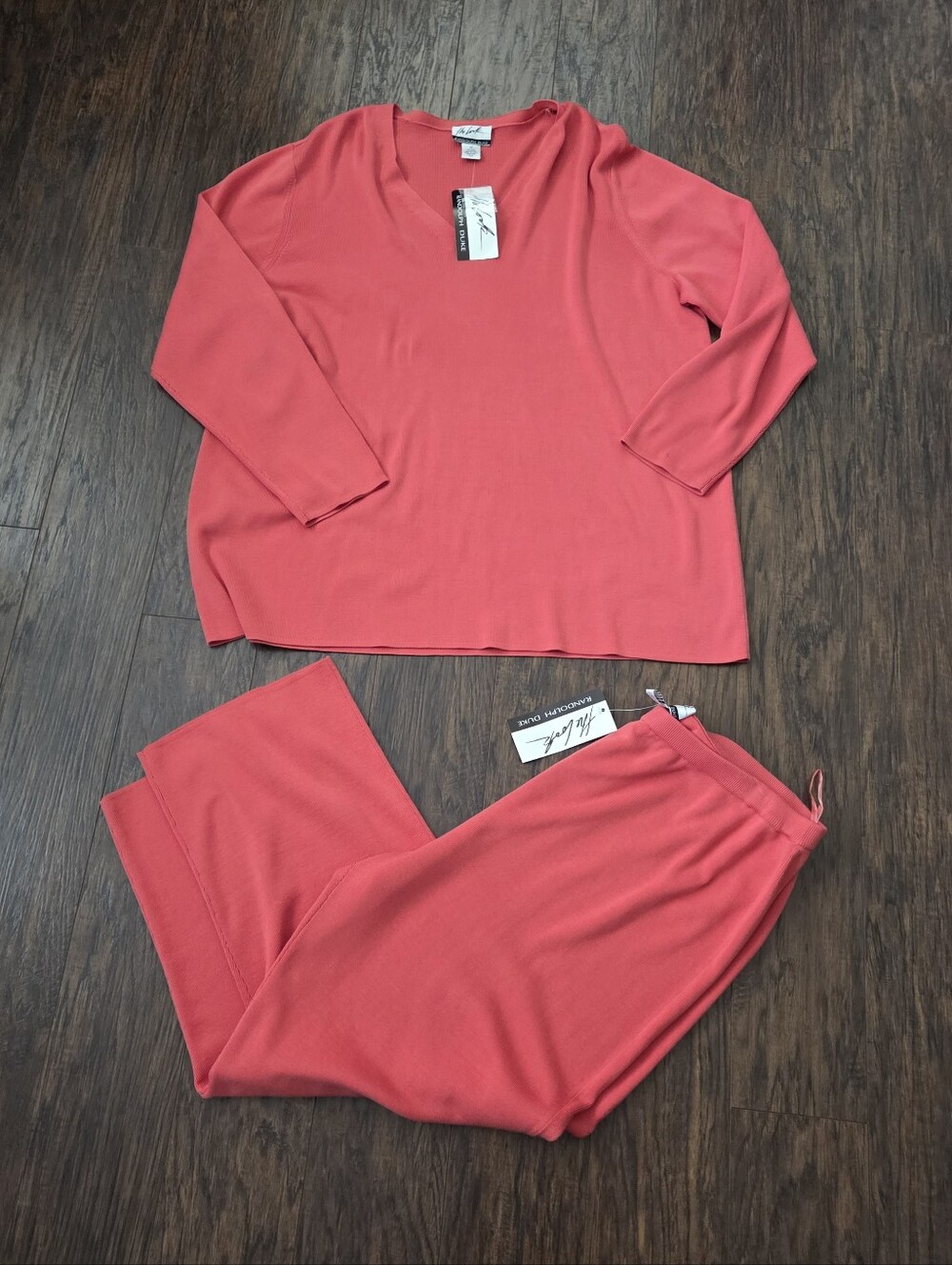 Randolph Duke Coral Pink Kids Pajama Set